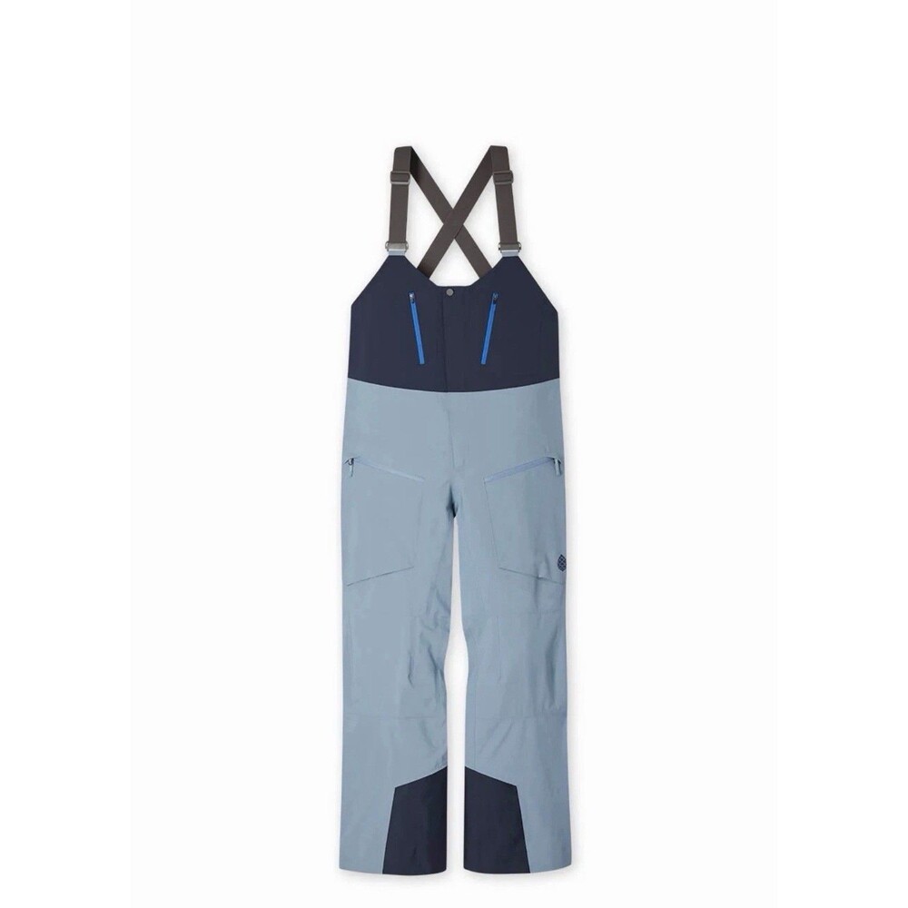 Stio Men's Size 2XL Objective Pro Bib Blue Heron NWT Gore Tex $659